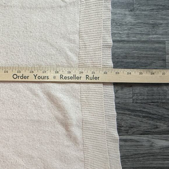 Max Studio Beige 100% 2-Ply Cashmere V-Neck Sweater Women’s Small Pullover Top - Picture 6 of 6